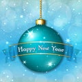New Year Christmas bauble Royalty Free Stock Photo
