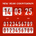 New Year or Christmas countdown timer Royalty Free Stock Photo