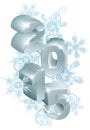 2015 New Year or Christmas decorations Royalty Free Stock Photo