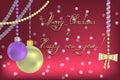 New year and christmas greeting