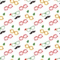 New year Christmas vector pattern Masquerade Party Royalty Free Stock Photo