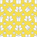 New year, Christmas vector seamless pattern Royalty Free Stock Photo