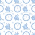 New year 2020, Christmas vector seamless pattern Royalty Free Stock Photo