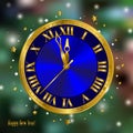 New Year clock