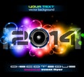 2014 New Year Colorful Background Royalty Free Stock Photo