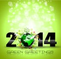 2014 New Year Colorful Background Royalty Free Stock Photo