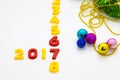 New Year 2017 is coming concept. Happy New Year 2017 replace 2016 concept Royalty Free Stock Photo