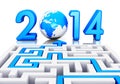 New Year 2014 concept Royalty Free Stock Photo