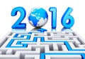 New Year 2016 concept