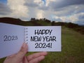 New Year concept. Outdoor and nature pursuit. Royalty Free Stock Photo