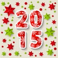 New Year concept with starry decorations Royalty Free Stock Photo