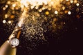 New year countdown with champagne Royalty Free Stock Photo