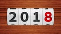 New year 2018 counter Royalty Free Stock Photo