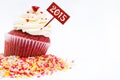 New year cupcake Royalty Free Stock Photo