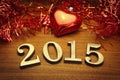 New Year 2015 decoration