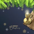 New Year design with candle Royalty Free Stock Photo