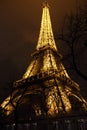 New year at the Eiffel tower Royalty Free Stock Photo