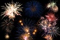 New year eve firework dispay Royalty Free Stock Photo