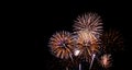 New year festival fireworks on sky