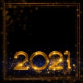 2021 New year festive luxury background. Royalty Free Stock Photo