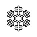 Playful Snowflake Pattern Hand Drawn Doodle Illustration Royalty Free Stock Photo