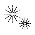 Playful Firework Celebration Hand Drawn Doodle Illustration Royalty Free Stock Photo