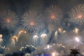 New year fireworks in abudhabi 09 Royalty Free Stock Photo