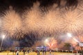 New year fireworks in abudhabi 10 Royalty Free Stock Photo