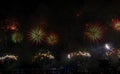 New year fireworks in abudhabi 06 Royalty Free Stock Photo