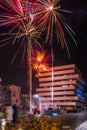 New Year Fireworks, Warsaw, Poland