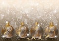 New 2015 year golden background Royalty Free Stock Photo