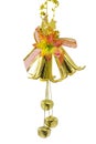 New year golden flower bell