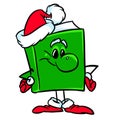 New year green book santa subject illustration cartoon