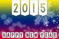 2015 New Year greeting banner background