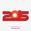 New year 2015 greeting card design Royalty Free Stock Photo