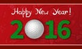 New Year 2016 greeting card Royalty Free Stock Photo
