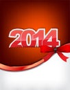 New 2014 year greeting card Royalty Free Stock Photo