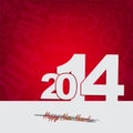 New 2014 year greeting card Royalty Free Stock Photo