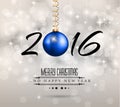 2016 New Year and Happy Christmas background for your flyers, Royalty Free Stock Photo