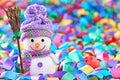 New Year 2016. Happy Snowman, party decoration