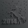 New year horse vector Royalty Free Stock Photo