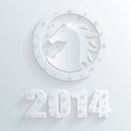 New year horse vector Royalty Free Stock Photo