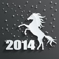 New year horse vector Royalty Free Stock Photo