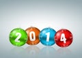 New year 2014 illustration Royalty Free Stock Photo