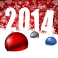 New year 2014 illustration Royalty Free Stock Photo