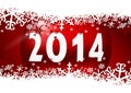 New year 2014 illustration Royalty Free Stock Photo