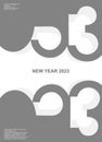 2023 new year illustration typography for cover and web business logo