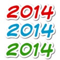 New year 2014 Royalty Free Stock Photo