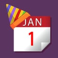 New Year January First Calendar