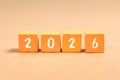 New year 2026 is loading, calendar date, goal, plan and action concept, progress business strategy Royalty Free Stock Photo